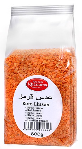Rote Linzen Khanum Khanuma 800g