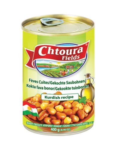 Cooked fava beans with Chick-peas kurdish Chtoura 400g