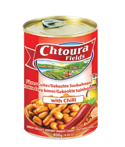 Saubohnen in Dosen mit Chili Chtoura 400g