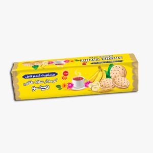 Banana Cream Sweetmeal Biscuit Minoo 190 gr