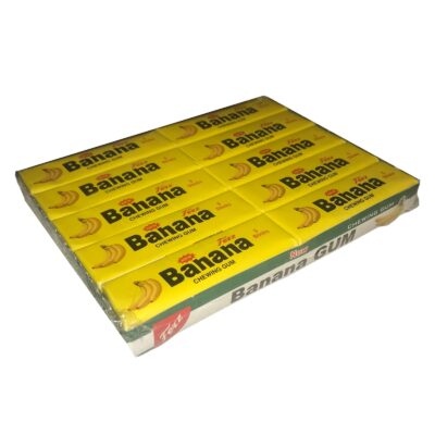 Banana chewing gum